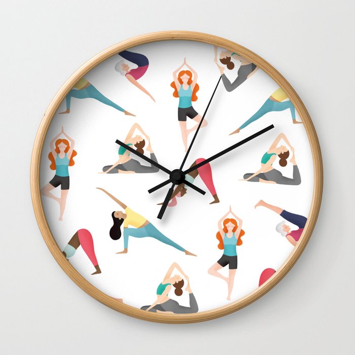 yoga-pattern1813066-wall-clocks